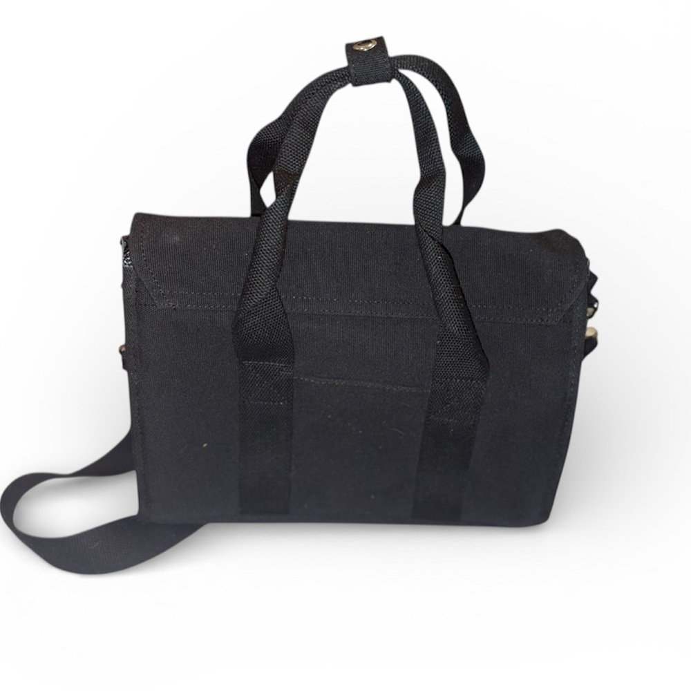 Raelra Bear Moai canvas tote/shoulder/crossbody bag in black - Ralph - Picture 2 of 7